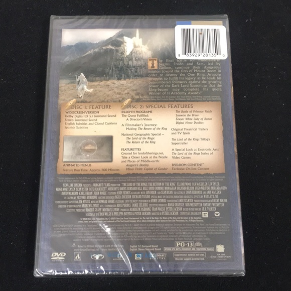 Lord of the Rings Trilogy - 3 DVD Set NEW - Picture 7 of 7